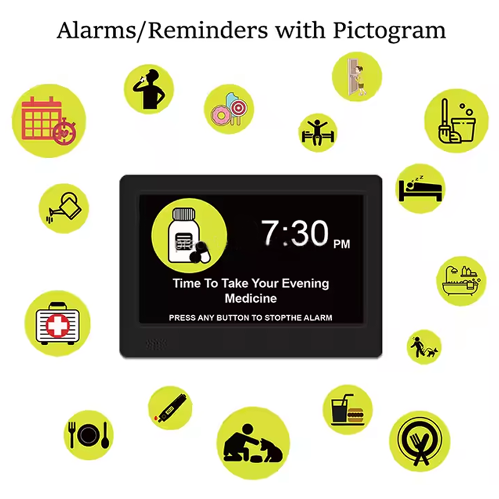 Cámara espía oculta con marco de fotos digital y reloj | Cámara espía WiFi 1080P con audio, detección de movimiento y 128 GB de memoria - Fabricada a medida en EE. UU.