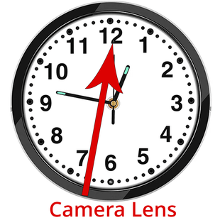 1080P WiFi Round Wall Clock Hidden Spy Camera with invisible Night Vision Great for Home or Office