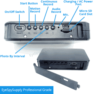 1080P HD DIY Spy Camera Mini Black Box Hidden Covert Nanny Cam w/Audio