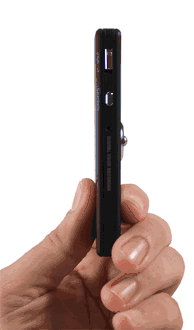 130 hour Quad Power Digital Phone & Room Voice Activated Recorder W/ Extended Battery Pack