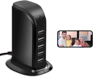 5 Port WiFi Charger Hidden Spy Camera Tuya App Live View & Recording