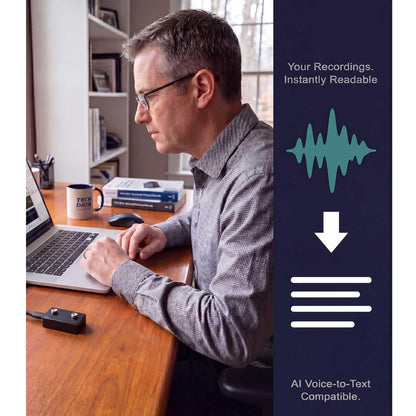 Black Vox Internal 365-Day Long-Life Covert Audio Recorder & Spy Bug