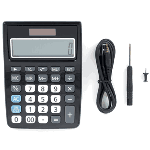 Spy Calculator Voice Activated Audio Recorder 75 Day Battery Black Vox