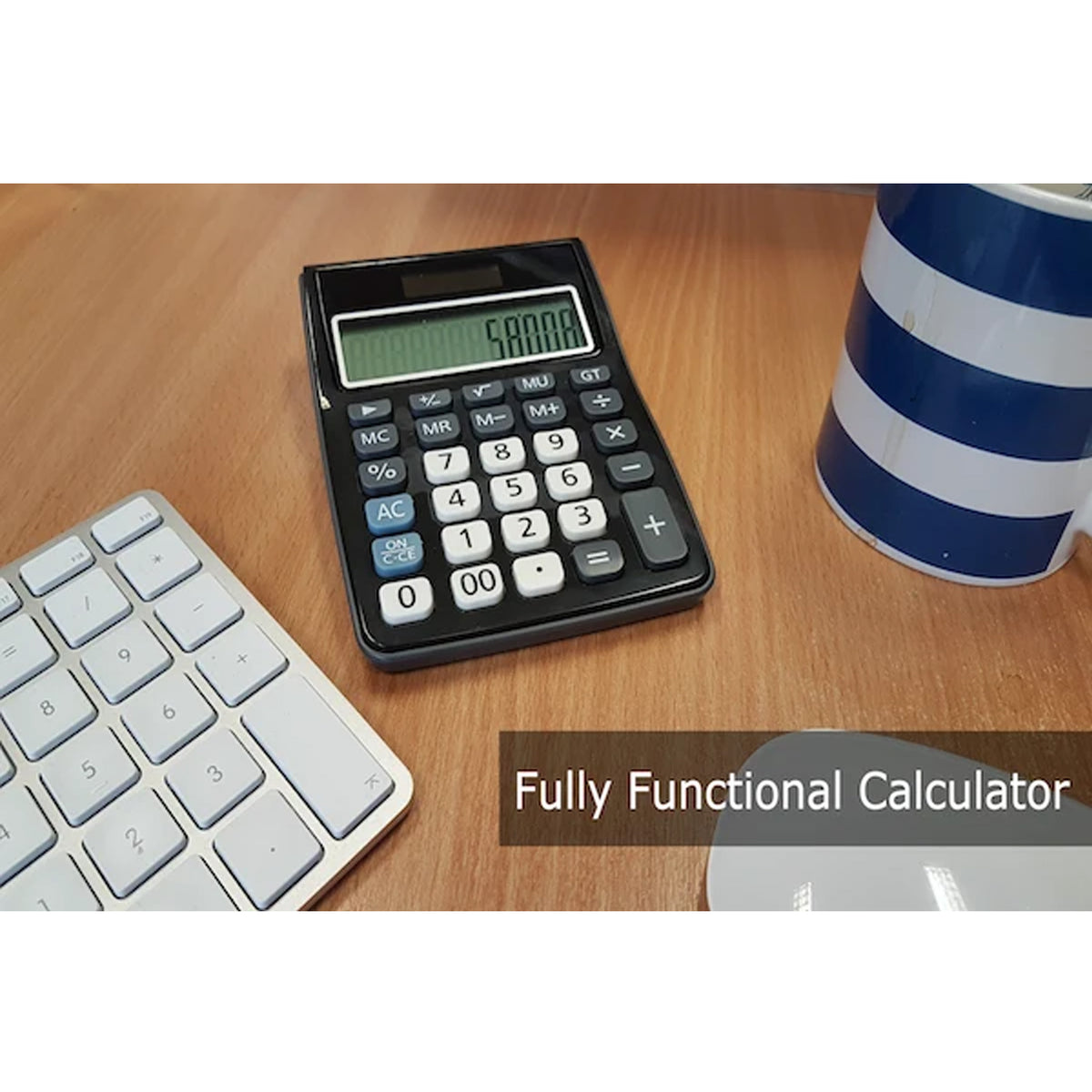 Calculator Voice-Activated Audio Recorder: 75-Day Battery Professional Device