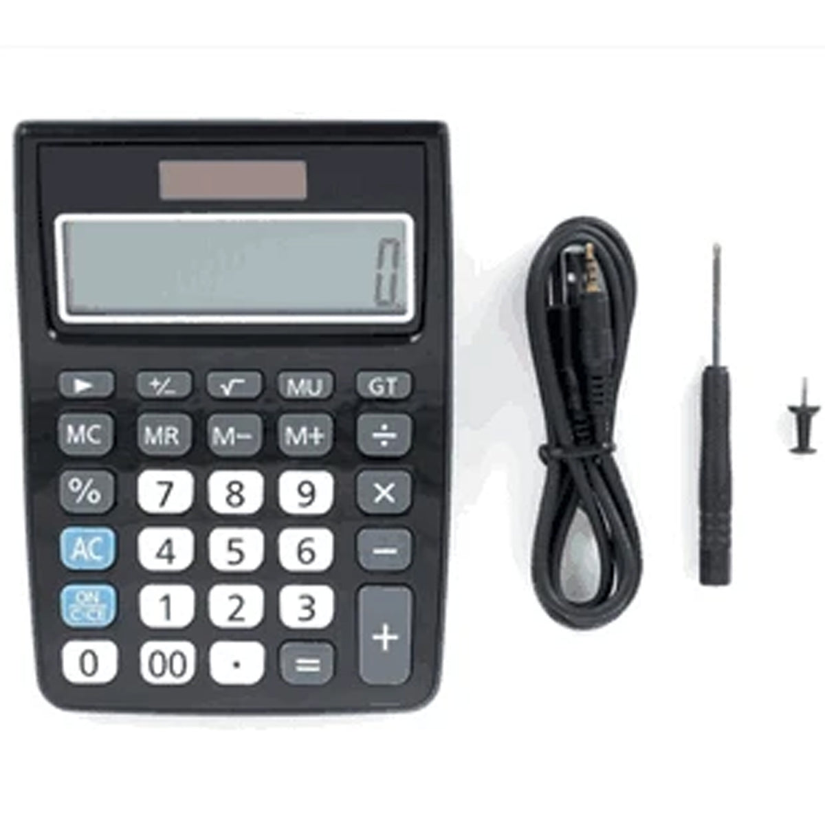 Calculator Voice-Activated Audio Recorder: 75-Day Battery Professional Device