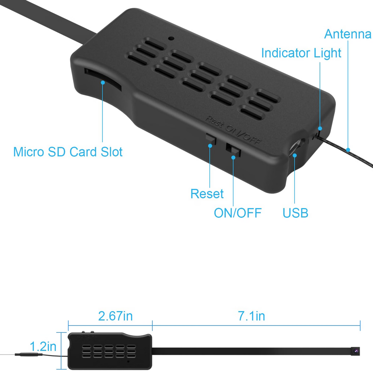 DIY Compact WiFi Security Camera Module with Remote Viewing