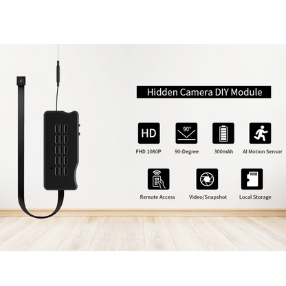 DIY Compact WiFi Security Camera Module with Remote Viewing