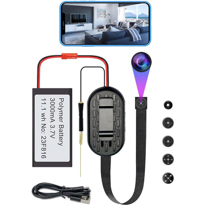 DIY Small Dual Band WiFi Hidden Camera Module | Remote Live View | Audio