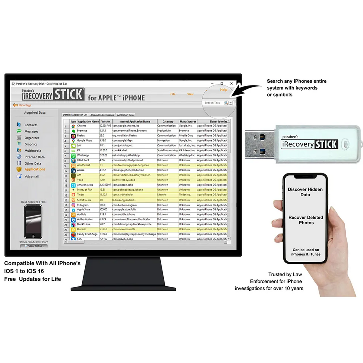 iRecovery Stick for iPhone & iPad: Professional iOS Data Recovery & Fo