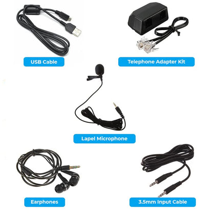 PBN-TEC Premium 8GB Password Protected Audio Recorder | 1040-Hr Voice Activated Recorder