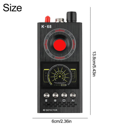 Multi-Purpose Handheld Wireless RF Signal, GPS Tracker & Camera Detector