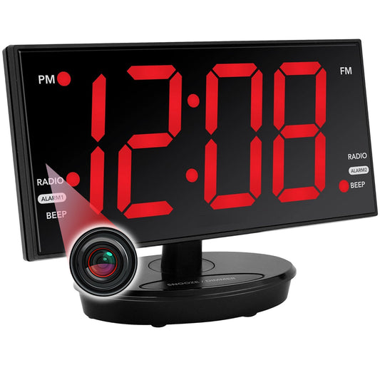 1080P HD Wi-Fi Alarm Clock Radio Security Camera with Swivel Display, 128GB Storage | Pro Series | Custom Assembled in USA