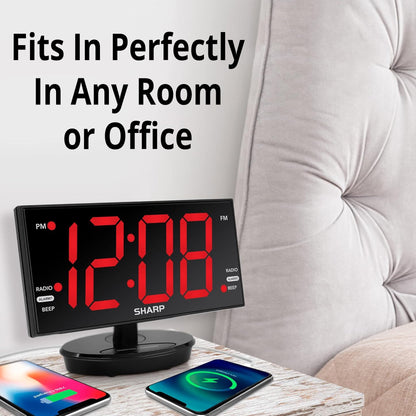 1080P HD Wi-Fi Alarm Clock Radio Security Camera with Swivel Display, 128GB Storage | Pro Series | Custom Assembled in USA
