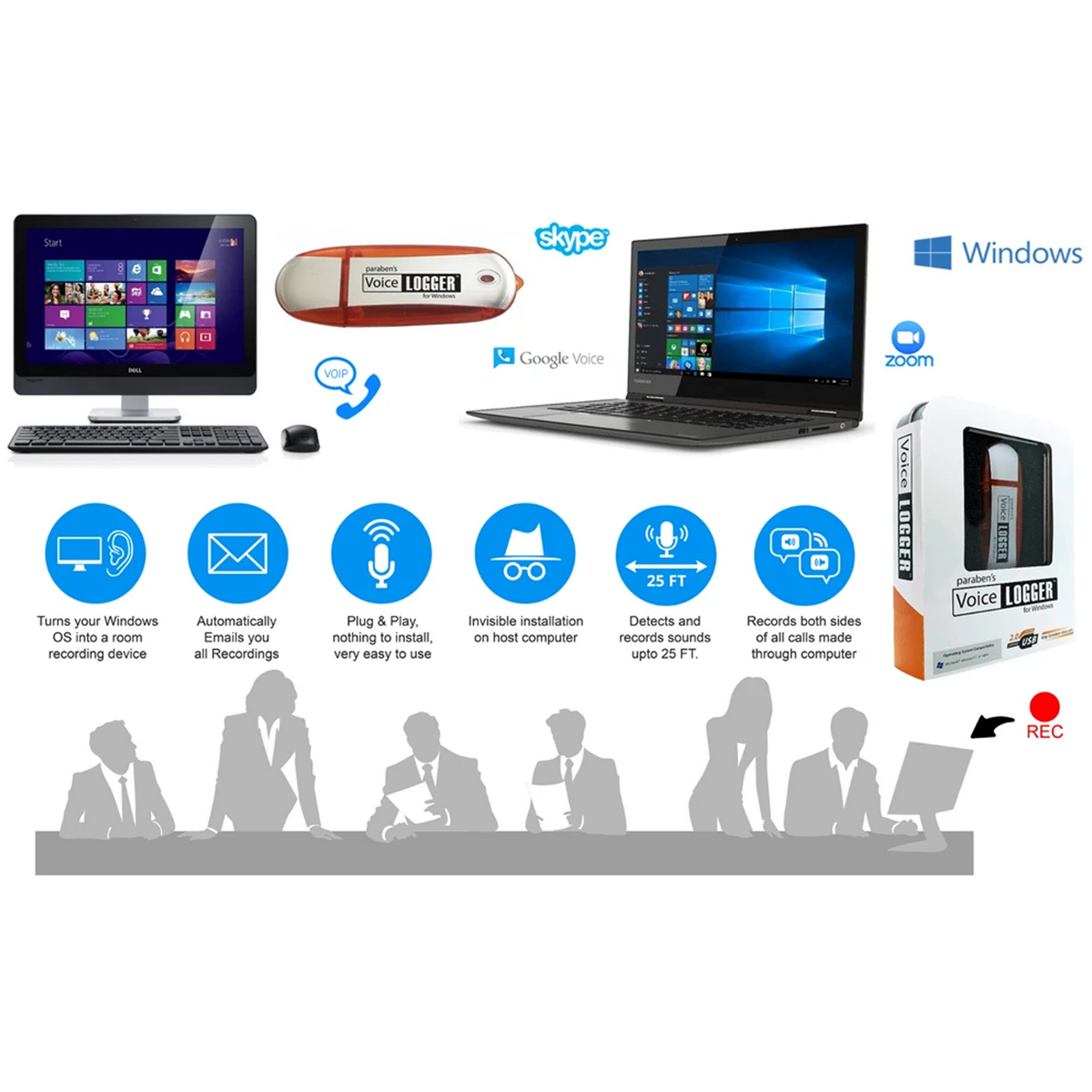VoiceLogger Windows PC Audio Monitoring For Parental Control Software
