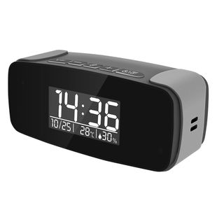 Alarm Clock WiFi Spy Camera | Super Night Vision | Motion Activated Remote Live View | with Audio By kawtco