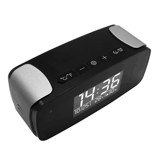 Alarm Clock WiFi Spy Camera | Super Night Vision | Motion Activated Remote Live View | with Audio By kawtco