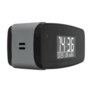 Alarm Clock WiFi Spy Camera | Super Night Vision | Motion Activated Remote Live View | with Audio By kawtco