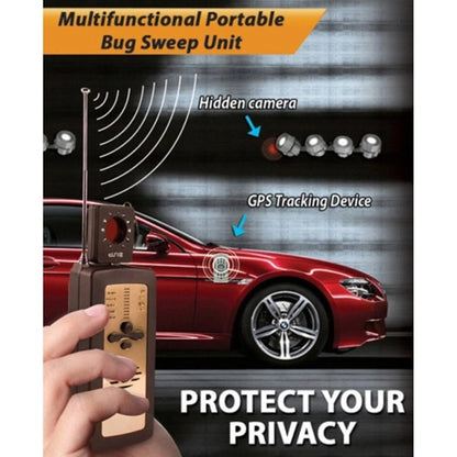All-in-1 TSCM Bug Detector & Hidden Spy Camera Sweep Kit with Laser Tap Detection (10MHz – 10GHz)