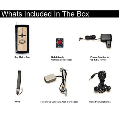 All-in-1 TSCM Bug Detector & Hidden Spy Camera Sweep Kit with Laser Tap Detection (10MHz – 10GHz)