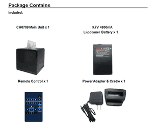 Battery Operated HD Covert Tissue Box Spy Cam/ Nightvision