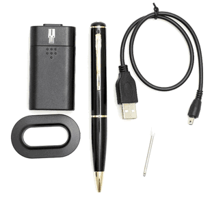 Covert Body Worn Pen Camera w/ Audio and Motion Activation