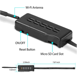 D.I.Y. Wifi Hidden Spy Camera Module 1080P With Audio, Motion Activated, Remote Live View, Micro Pinhole Lens