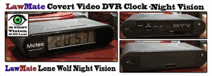 Lawmate 1080P Nightvision Covert Camera/DVR with Motion Detection