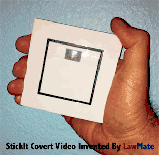 Motion Activated Covert Hidden Camera/ Spy Cam Stick It Camera Law Mate w/ DVR
