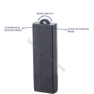 MQ16-U350 Voice Activated Digital Audio Spy Recording Device / Recorder - 16GB - 576 Hour - 25 Day Battery