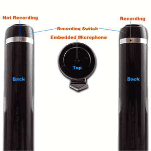 Spy Pen Audio Recorder Voice Activated Long 30 Day Battery 16GB