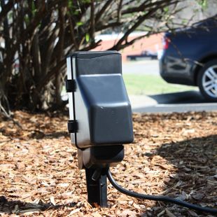 Hi-Def 4K Outdoor Hidden Camera Power Stake w/ Motion Activation